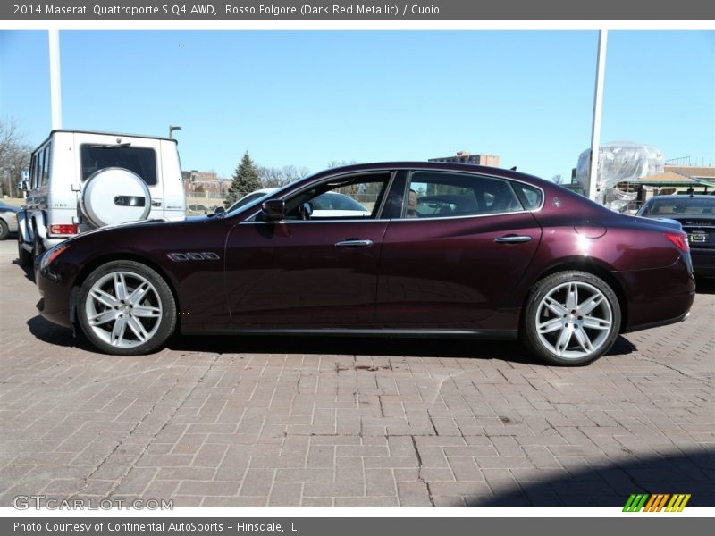 Rosso Folgore (Dark Red Metallic) / Cuoio 2014 Maserati Quattroporte S Q4 AWD