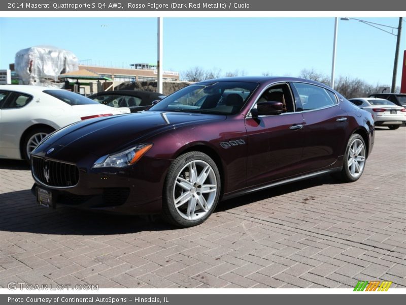 Rosso Folgore (Dark Red Metallic) / Cuoio 2014 Maserati Quattroporte S Q4 AWD