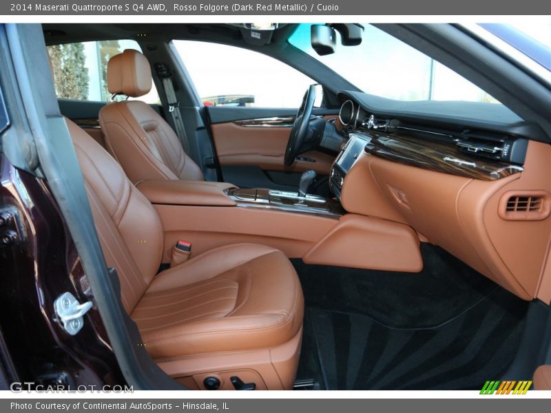 Rosso Folgore (Dark Red Metallic) / Cuoio 2014 Maserati Quattroporte S Q4 AWD