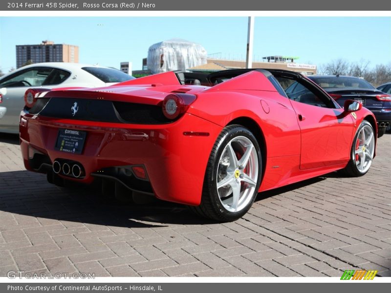 Rosso Corsa (Red) / Nero 2014 Ferrari 458 Spider