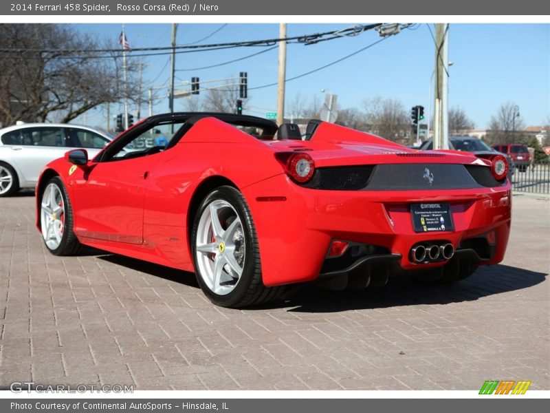 Rosso Corsa (Red) / Nero 2014 Ferrari 458 Spider