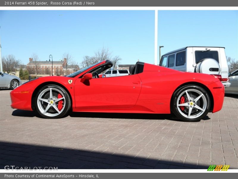Rosso Corsa (Red) / Nero 2014 Ferrari 458 Spider