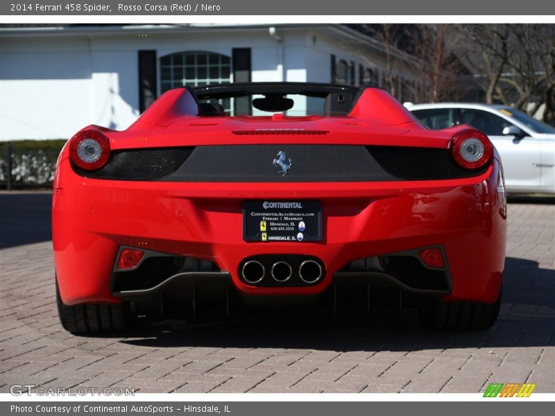 Rosso Corsa (Red) / Nero 2014 Ferrari 458 Spider