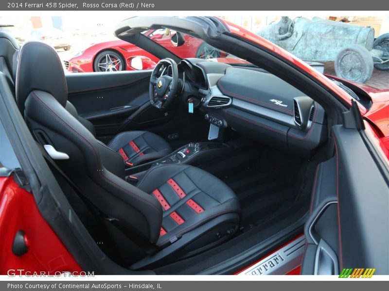 Dashboard of 2014 458 Spider