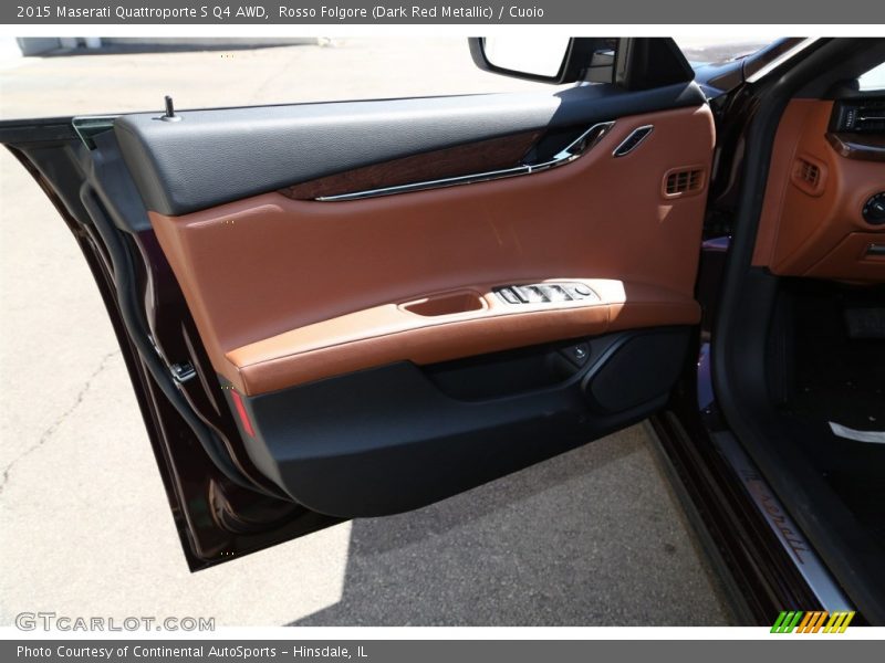 Rosso Folgore (Dark Red Metallic) / Cuoio 2015 Maserati Quattroporte S Q4 AWD