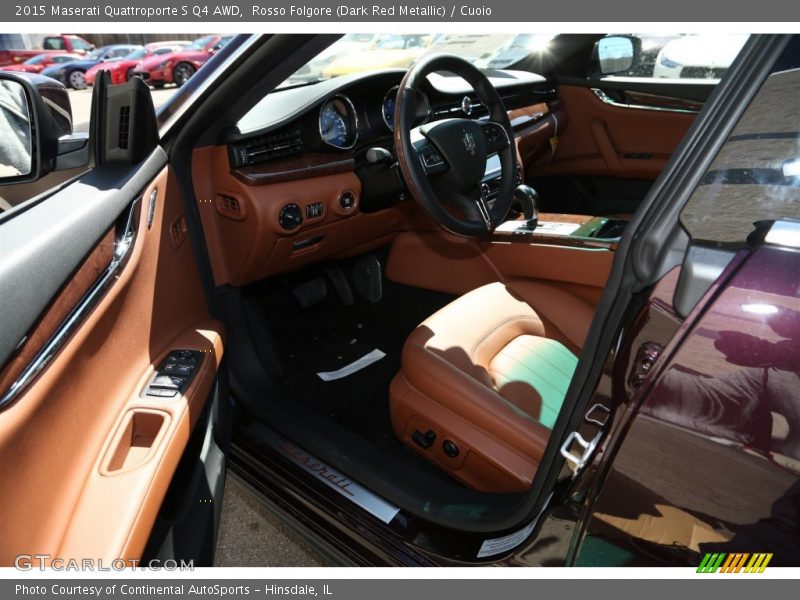 Rosso Folgore (Dark Red Metallic) / Cuoio 2015 Maserati Quattroporte S Q4 AWD