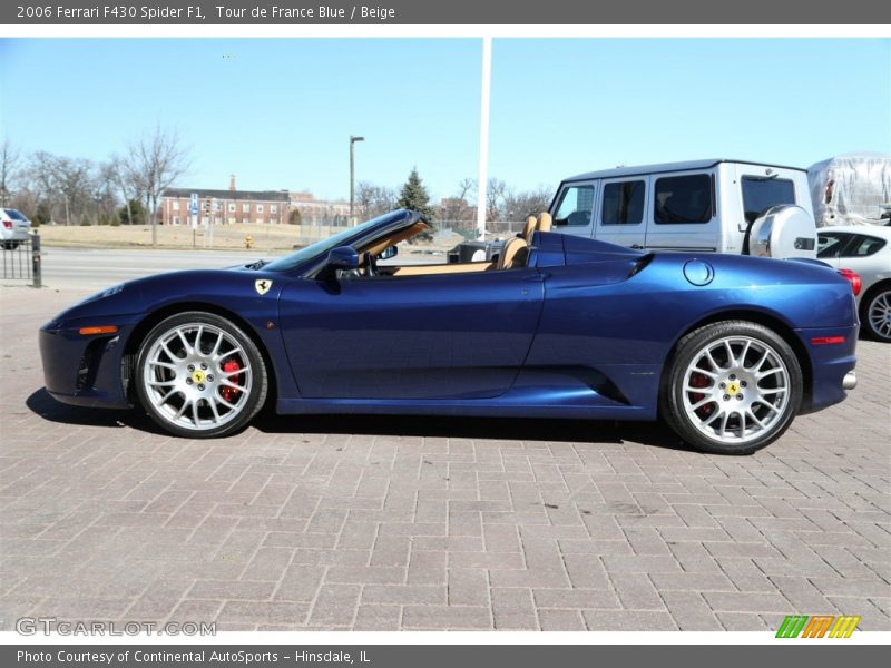 Tour de France Blue / Beige 2006 Ferrari F430 Spider F1