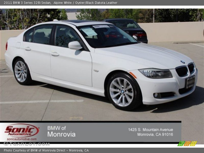 Alpine White / Oyster/Black Dakota Leather 2011 BMW 3 Series 328i Sedan