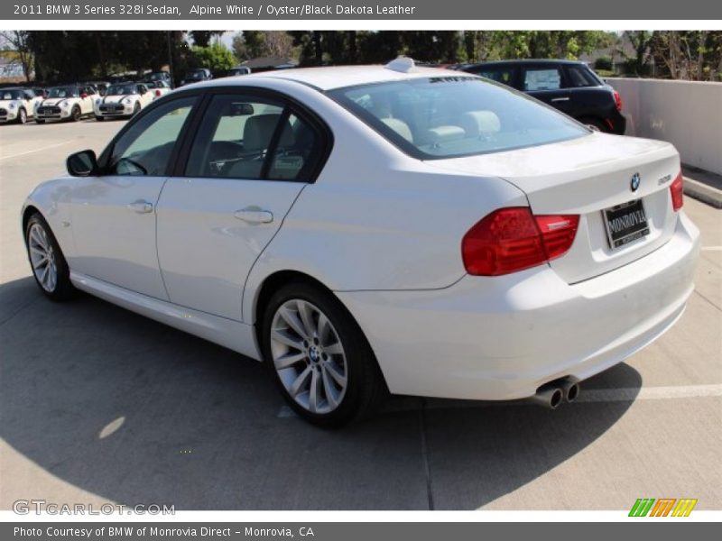 Alpine White / Oyster/Black Dakota Leather 2011 BMW 3 Series 328i Sedan