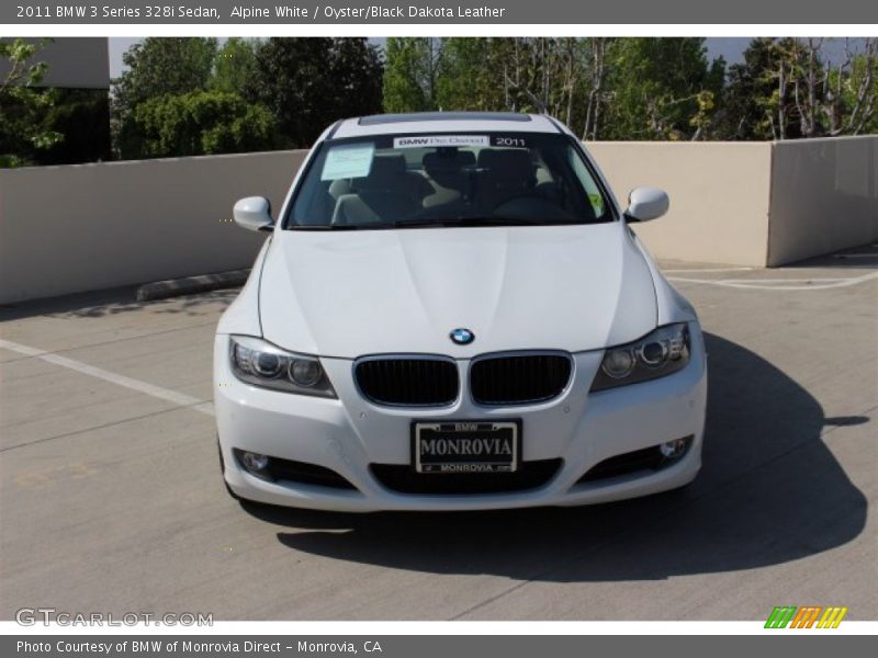 Alpine White / Oyster/Black Dakota Leather 2011 BMW 3 Series 328i Sedan
