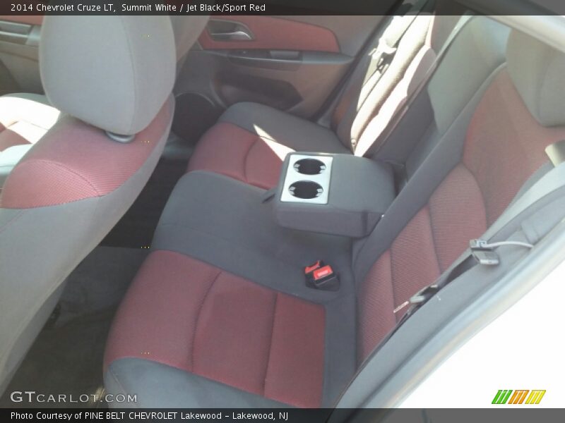 Summit White / Jet Black/Sport Red 2014 Chevrolet Cruze LT
