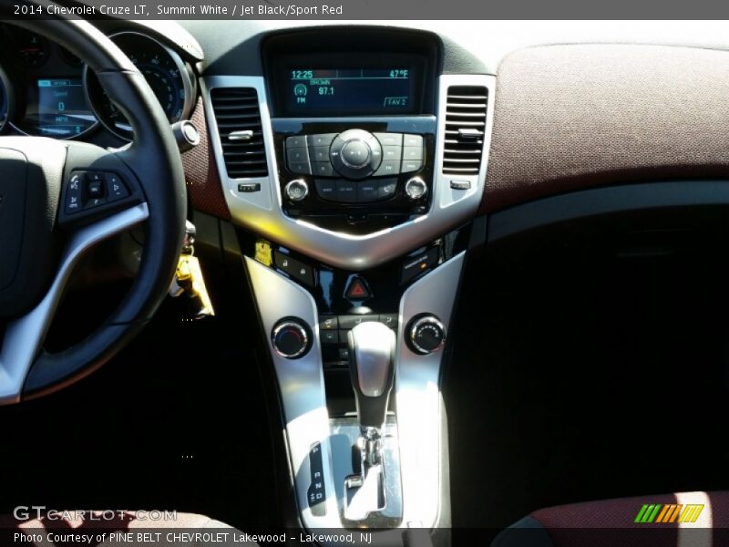 Summit White / Jet Black/Sport Red 2014 Chevrolet Cruze LT