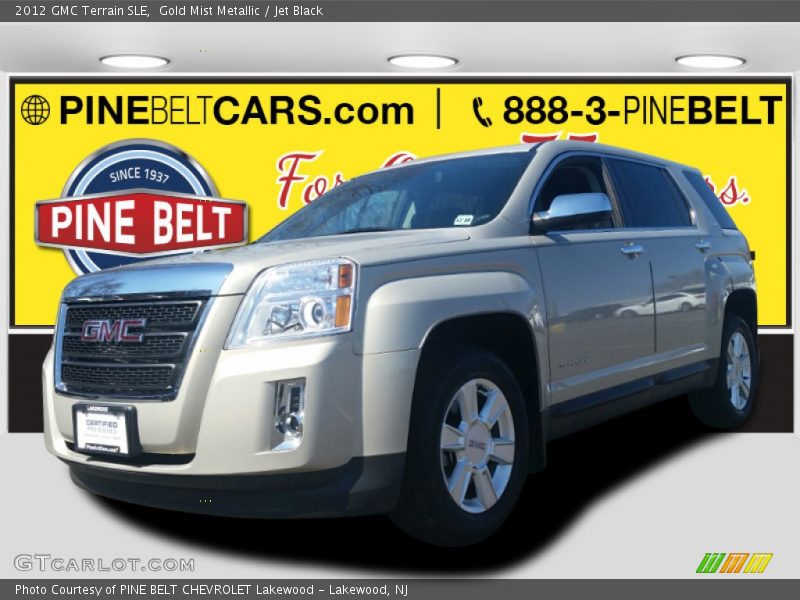 Gold Mist Metallic / Jet Black 2012 GMC Terrain SLE