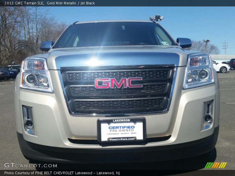 Gold Mist Metallic / Jet Black 2012 GMC Terrain SLE