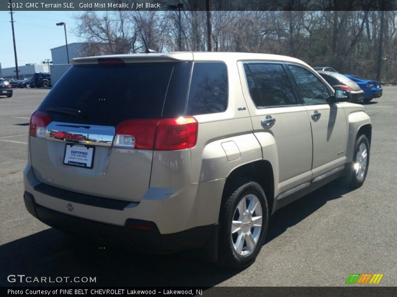 Gold Mist Metallic / Jet Black 2012 GMC Terrain SLE