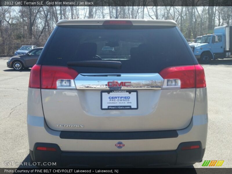 Gold Mist Metallic / Jet Black 2012 GMC Terrain SLE