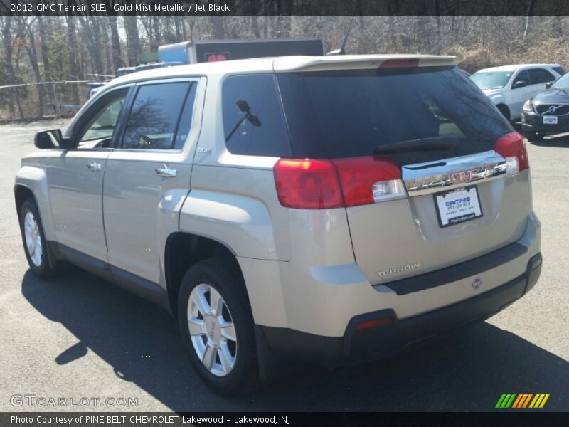 Gold Mist Metallic / Jet Black 2012 GMC Terrain SLE