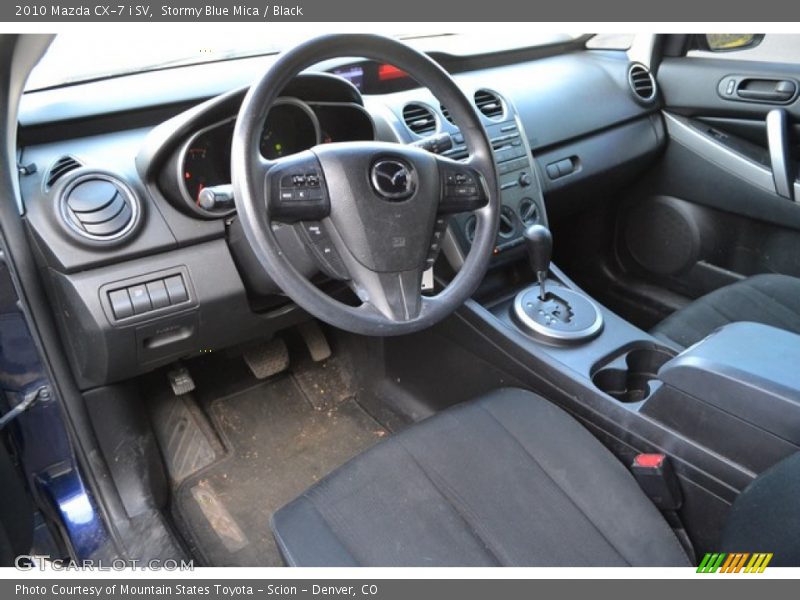 Stormy Blue Mica / Black 2010 Mazda CX-7 i SV