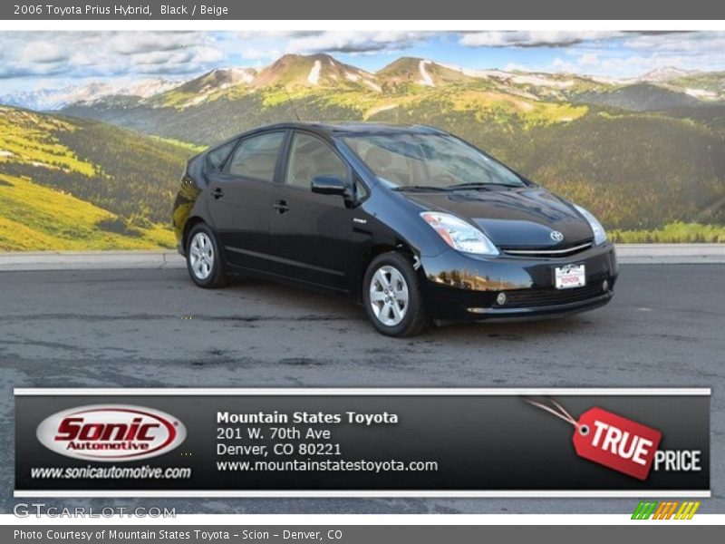 Black / Beige 2006 Toyota Prius Hybrid