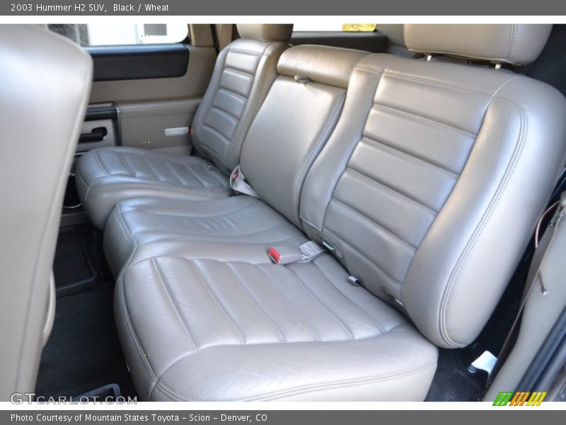 Rear Seat of 2003 H2 SUV