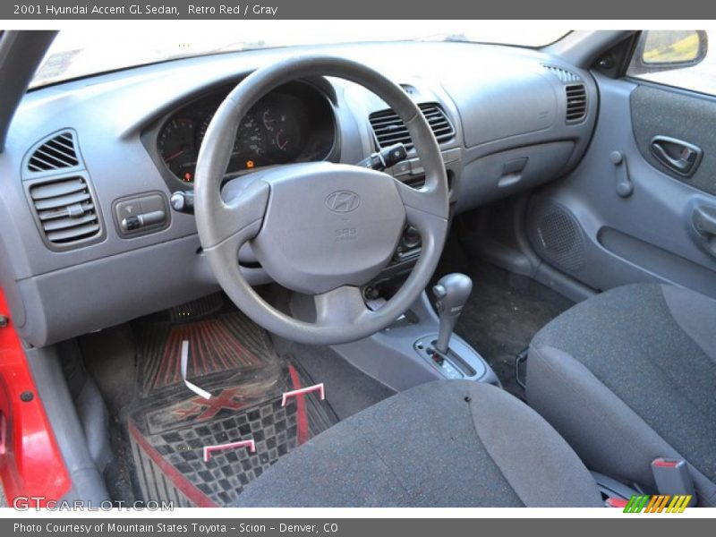  2001 Accent GL Sedan Gray Interior