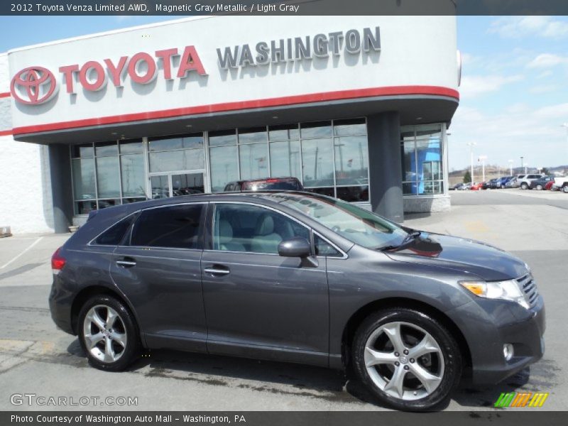 Magnetic Gray Metallic / Light Gray 2012 Toyota Venza Limited AWD