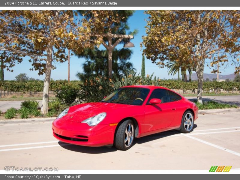 Guards Red / Savanna Beige 2004 Porsche 911 Carrera Coupe