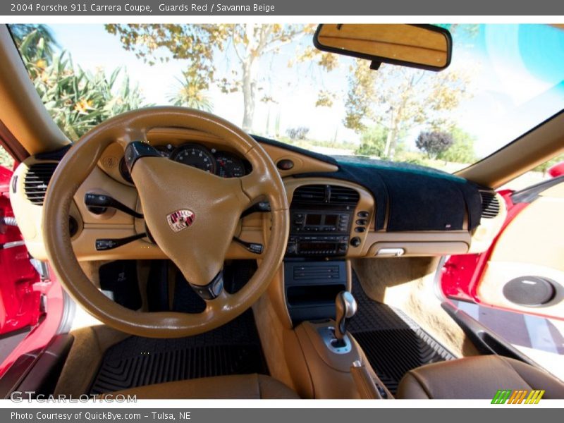 Guards Red / Savanna Beige 2004 Porsche 911 Carrera Coupe