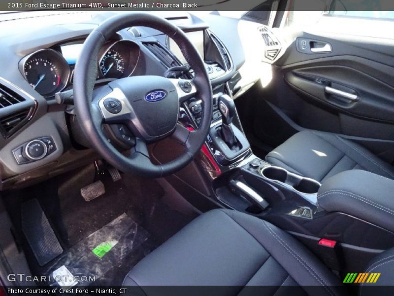 Sunset Metallic / Charcoal Black 2015 Ford Escape Titanium 4WD