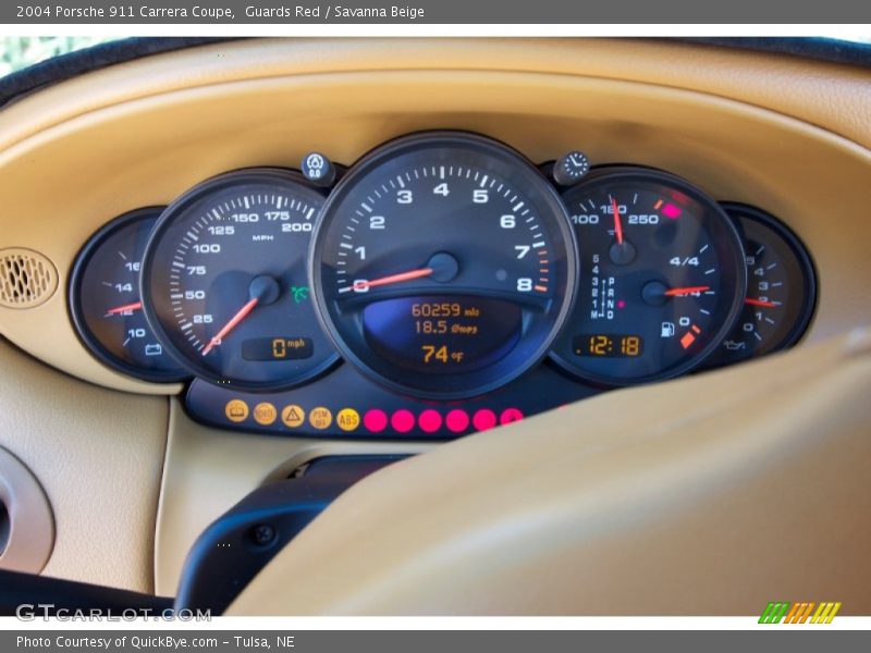  2004 911 Carrera Coupe Carrera Coupe Gauges