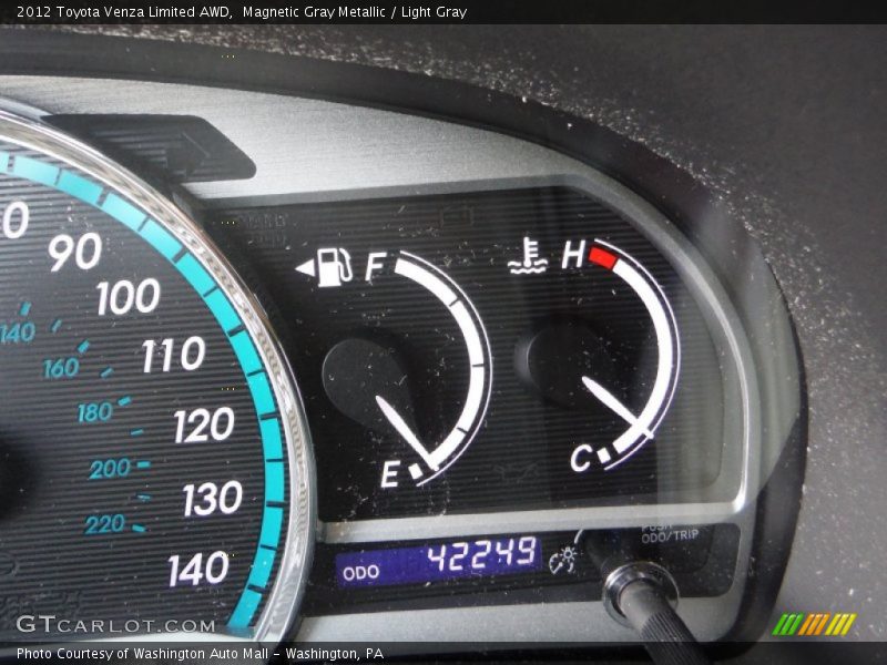 Magnetic Gray Metallic / Light Gray 2012 Toyota Venza Limited AWD