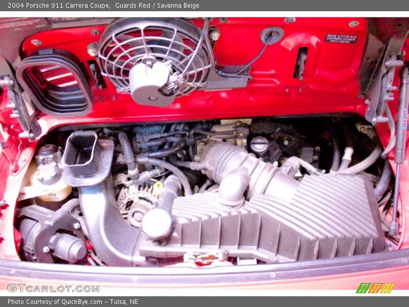 Guards Red / Savanna Beige 2004 Porsche 911 Carrera Coupe