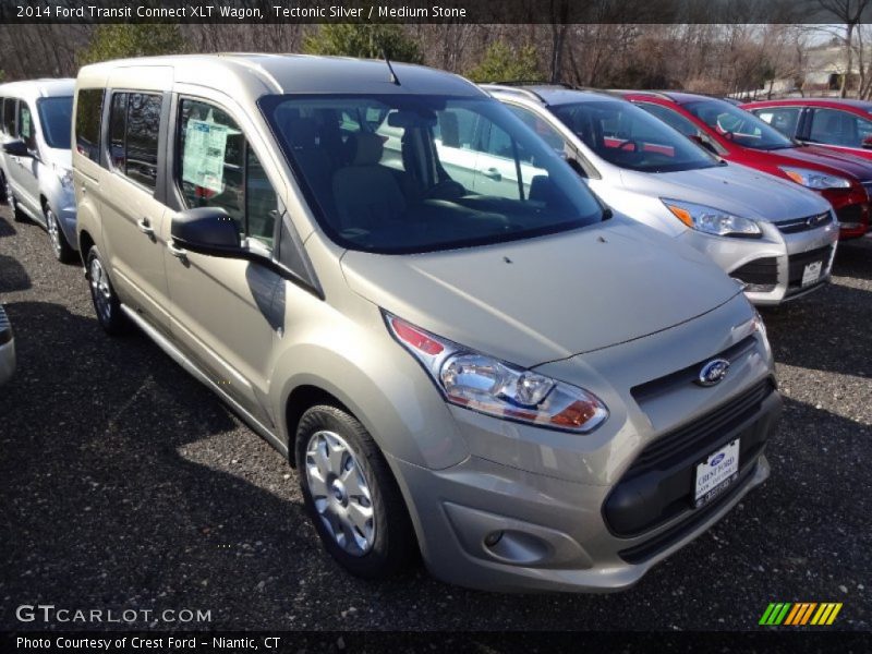Tectonic Silver / Medium Stone 2014 Ford Transit Connect XLT Wagon