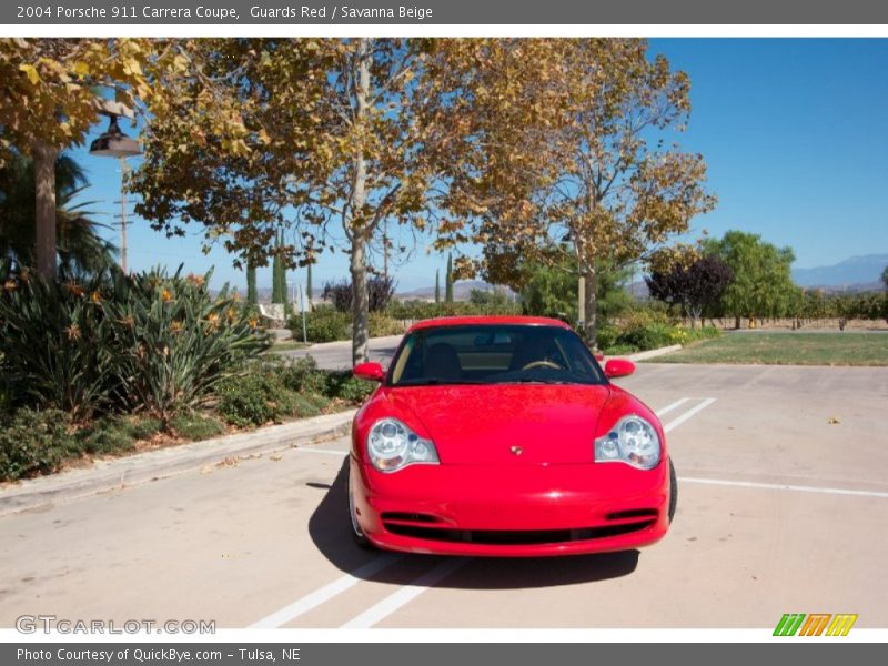 Guards Red / Savanna Beige 2004 Porsche 911 Carrera Coupe