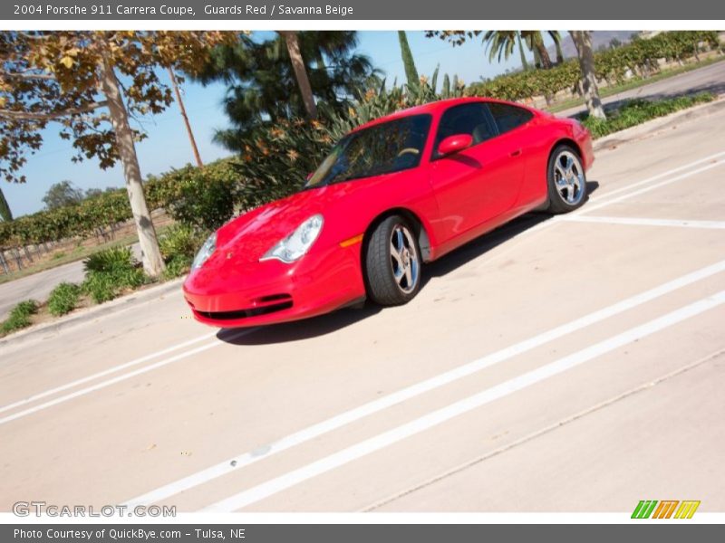 Guards Red / Savanna Beige 2004 Porsche 911 Carrera Coupe