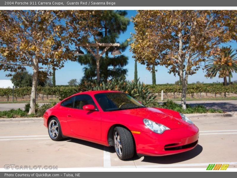 Guards Red / Savanna Beige 2004 Porsche 911 Carrera Coupe