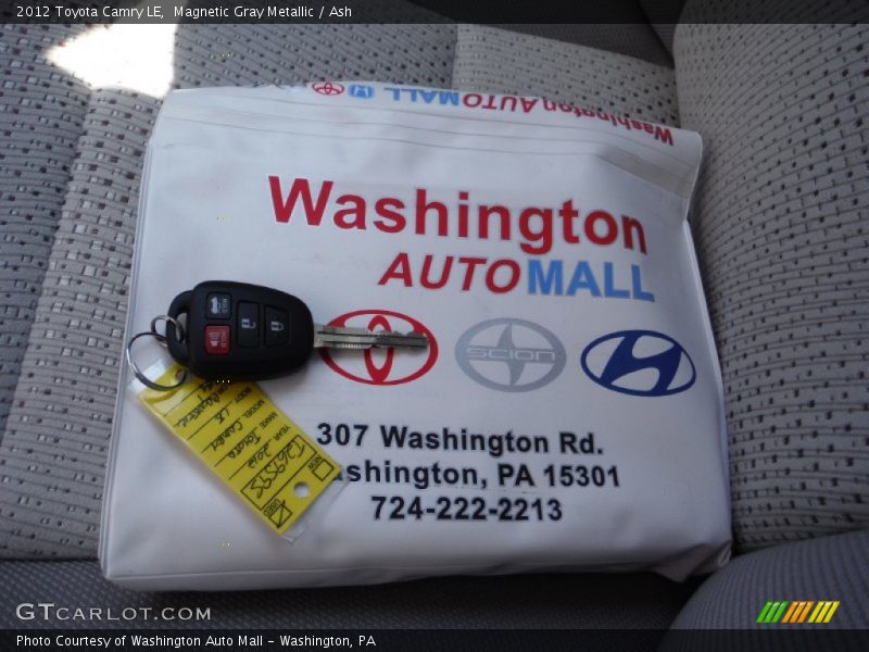 Magnetic Gray Metallic / Ash 2012 Toyota Camry LE