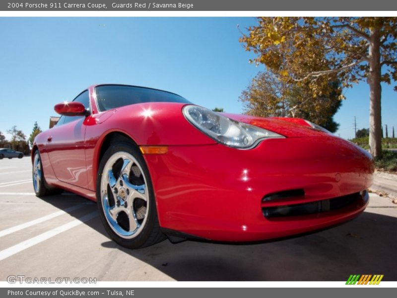 Guards Red / Savanna Beige 2004 Porsche 911 Carrera Coupe