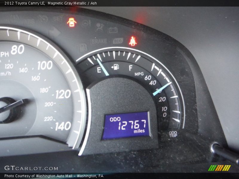 Magnetic Gray Metallic / Ash 2012 Toyota Camry LE