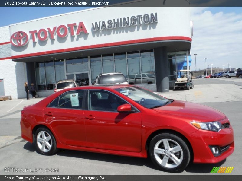 Barcelona Red Metallic / Black/Ash 2012 Toyota Camry SE