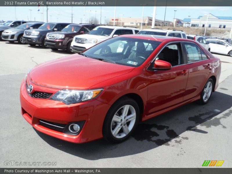 Barcelona Red Metallic / Black/Ash 2012 Toyota Camry SE