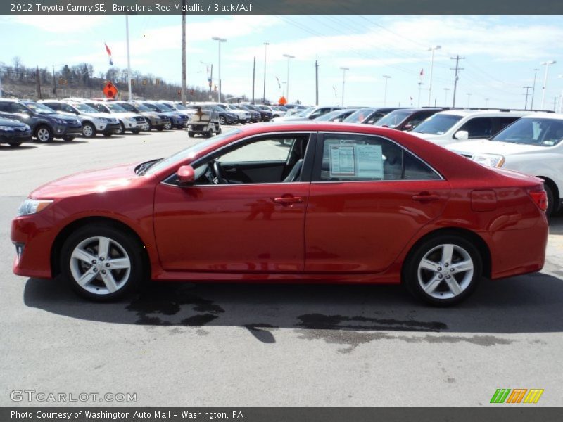 Barcelona Red Metallic / Black/Ash 2012 Toyota Camry SE