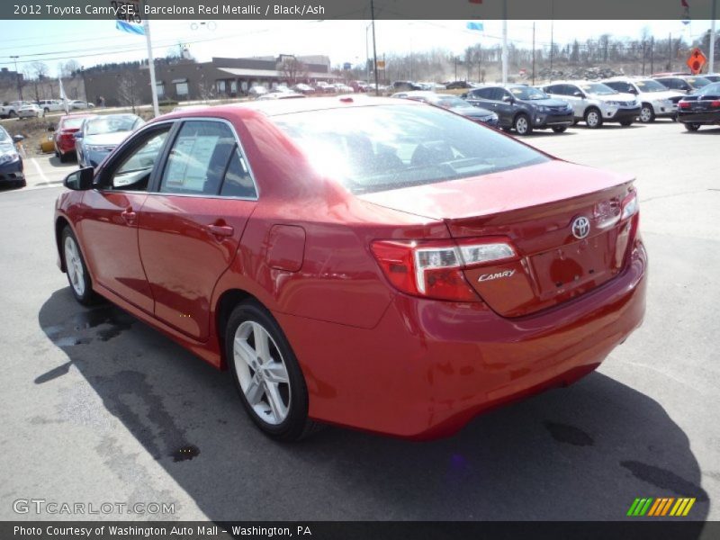 Barcelona Red Metallic / Black/Ash 2012 Toyota Camry SE