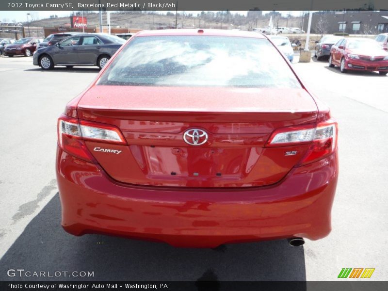 Barcelona Red Metallic / Black/Ash 2012 Toyota Camry SE