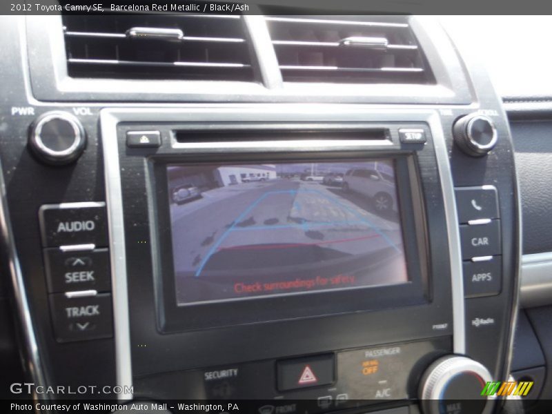 Barcelona Red Metallic / Black/Ash 2012 Toyota Camry SE