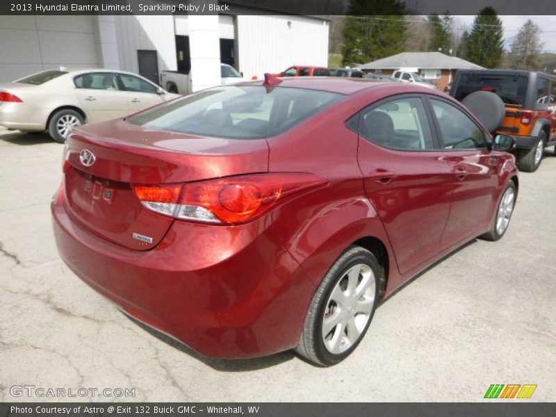 Sparkling Ruby / Black 2013 Hyundai Elantra Limited