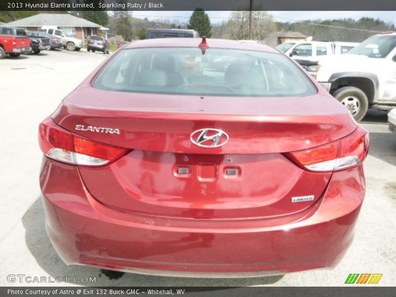 Sparkling Ruby / Black 2013 Hyundai Elantra Limited