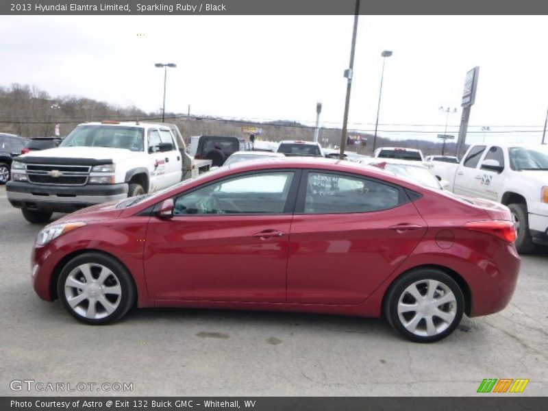 Sparkling Ruby / Black 2013 Hyundai Elantra Limited
