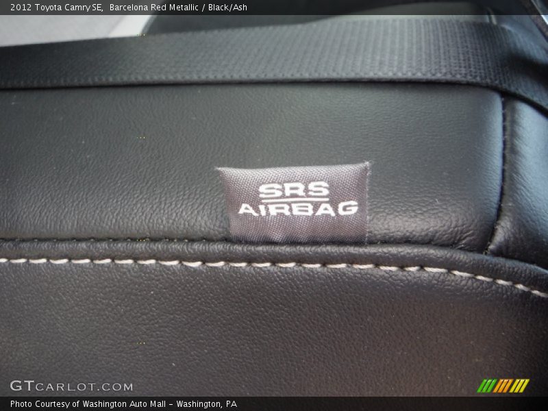 Barcelona Red Metallic / Black/Ash 2012 Toyota Camry SE