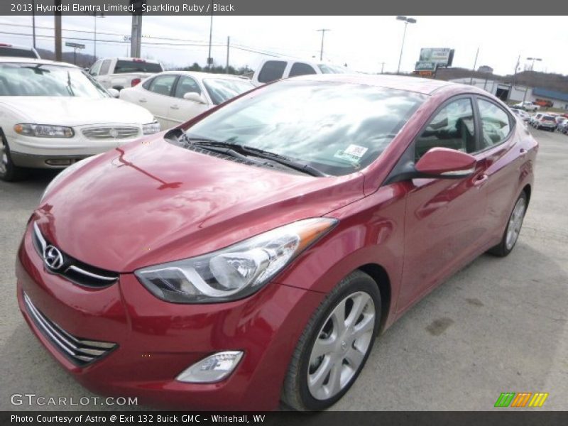 Sparkling Ruby / Black 2013 Hyundai Elantra Limited